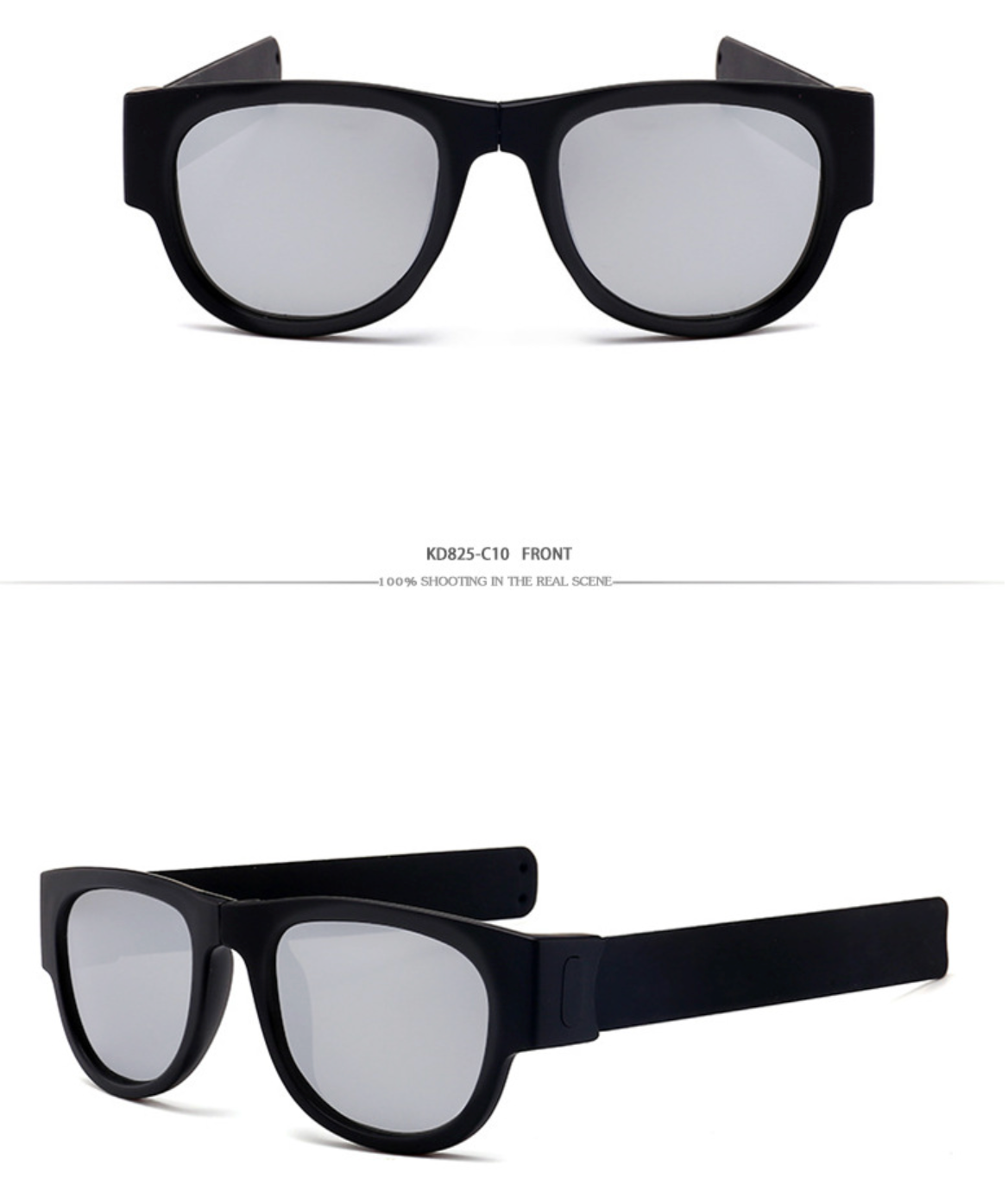 No.055 Polarized Foldable Wrist Wrap Sport Sunglasses For Easy Storage and Portability