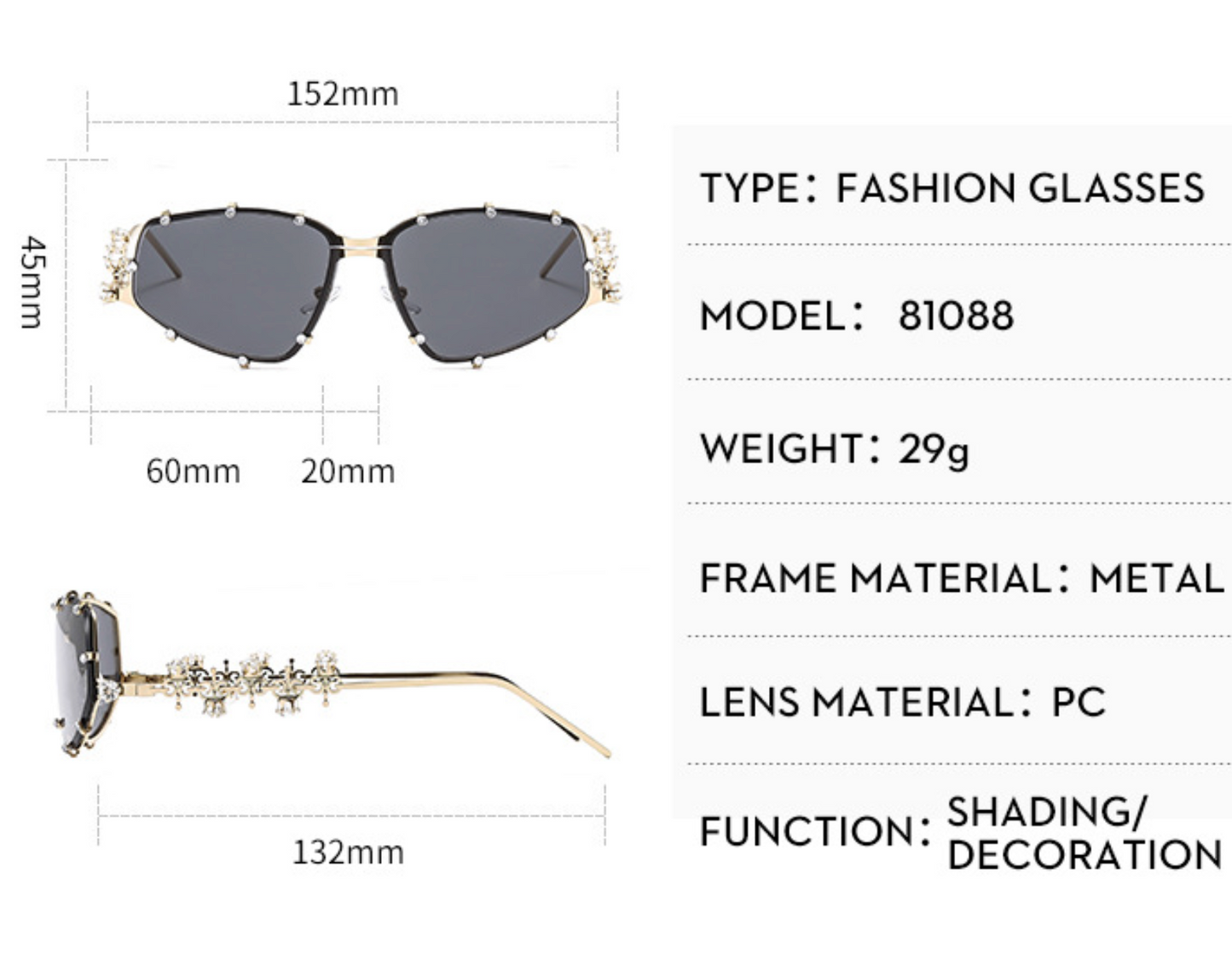 No.016: Cyberpunk Futuristic Fantastic Sunglasses