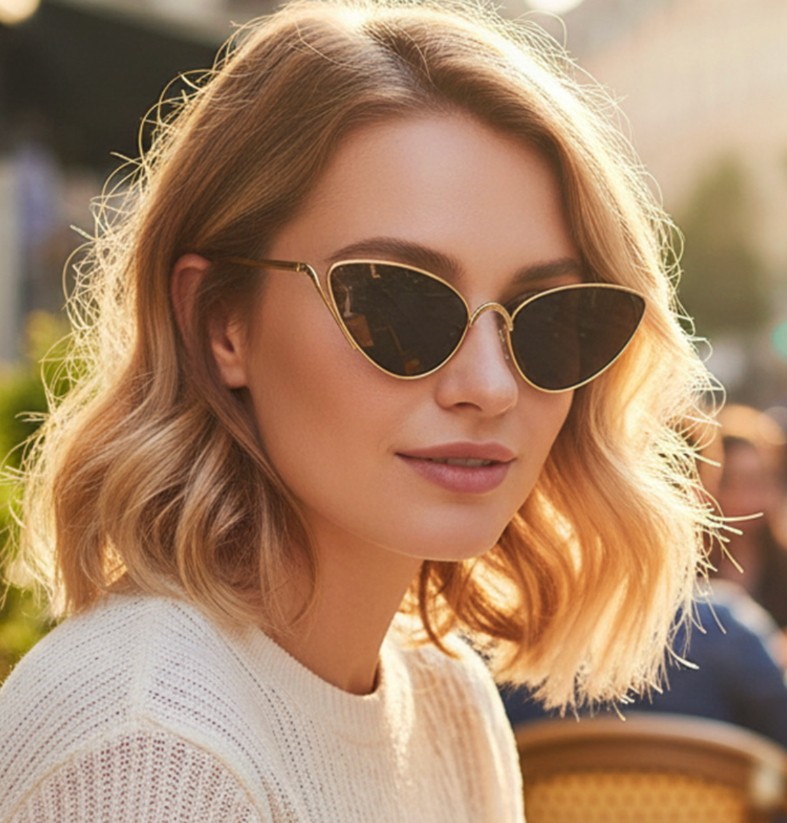 No.010: Retro Cat-Eye Modern and Fashion-forward Sunglasses