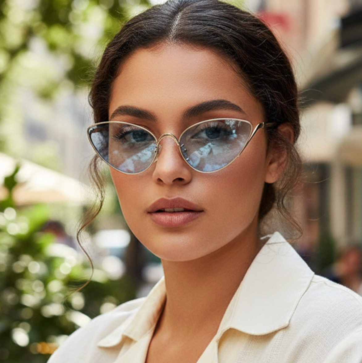 No.010: Retro Cat-Eye Modern and Fashion-forward Sunglasses