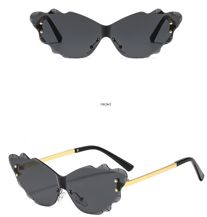 No.011: Cloud-Shaped Rimless Y2K and Party Sunglasses