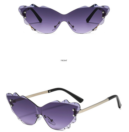 No.011: Cloud-Shaped Rimless Y2K and Party Sunglasses