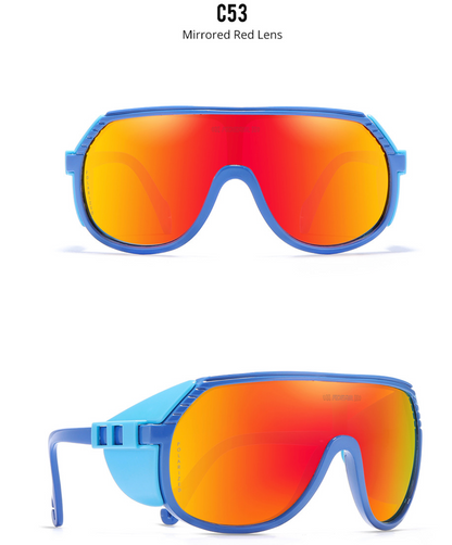 No.061 Polarized Lightweight TR90 Cycling Sport Wraparound Design Sunglasses