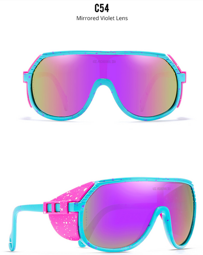 No.061 Polarized Lightweight TR90 Cycling Sport Wraparound Design Sunglasses