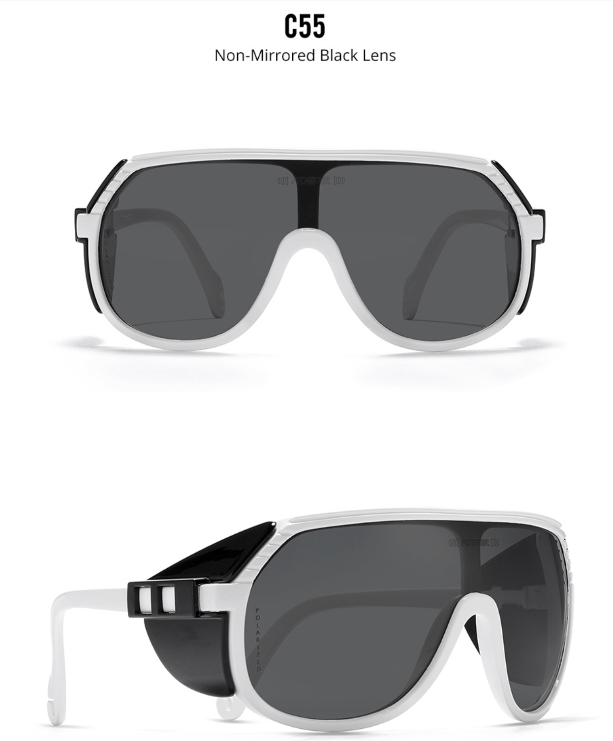 No.061 Polarized Lightweight TR90 Cycling Sport Wraparound Design Sunglasses