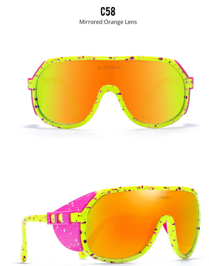 No.061 Polarized Lightweight TR90 Cycling Sport Wraparound Design Sunglasses