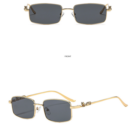 No.022: Vintage Square Metal Unisex Clean and Elegant Sunglasses