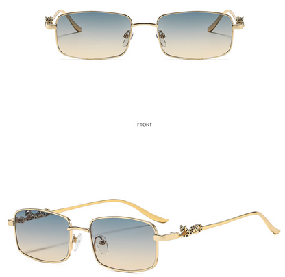 No.022: Vintage Square Metal Unisex Clean and Elegant Sunglasses