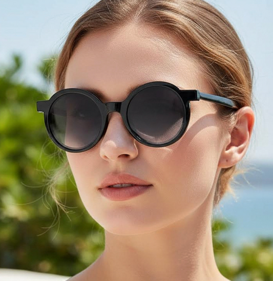 No.023: Elegant Round Frame Sunglasses