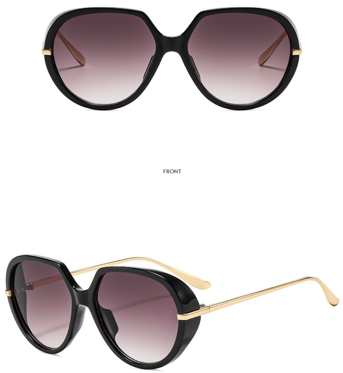 No.024: Oversized Retro Oval Casual and Daily Sunglasses