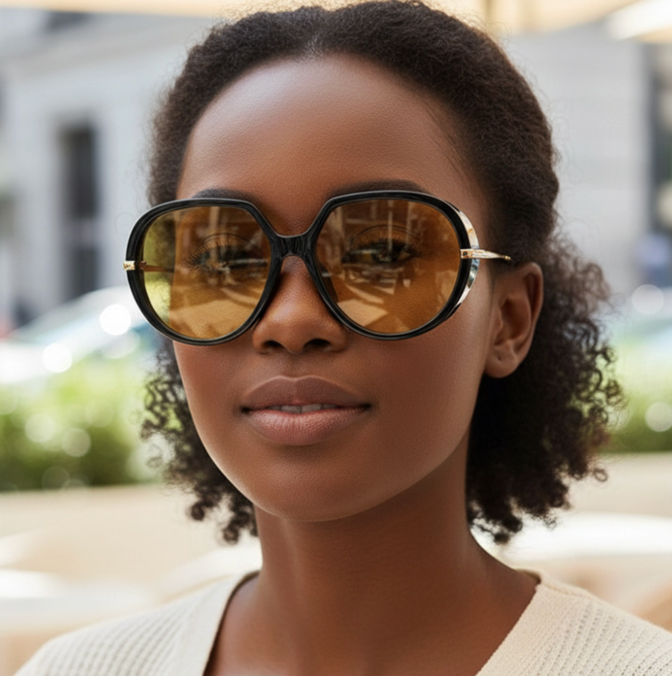 No.024: Oversized Retro Oval Casual and Daily Sunglasses