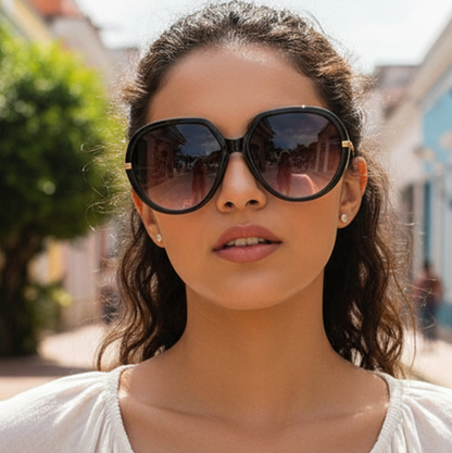 No.024: Oversized Retro Oval Casual and Daily Sunglasses