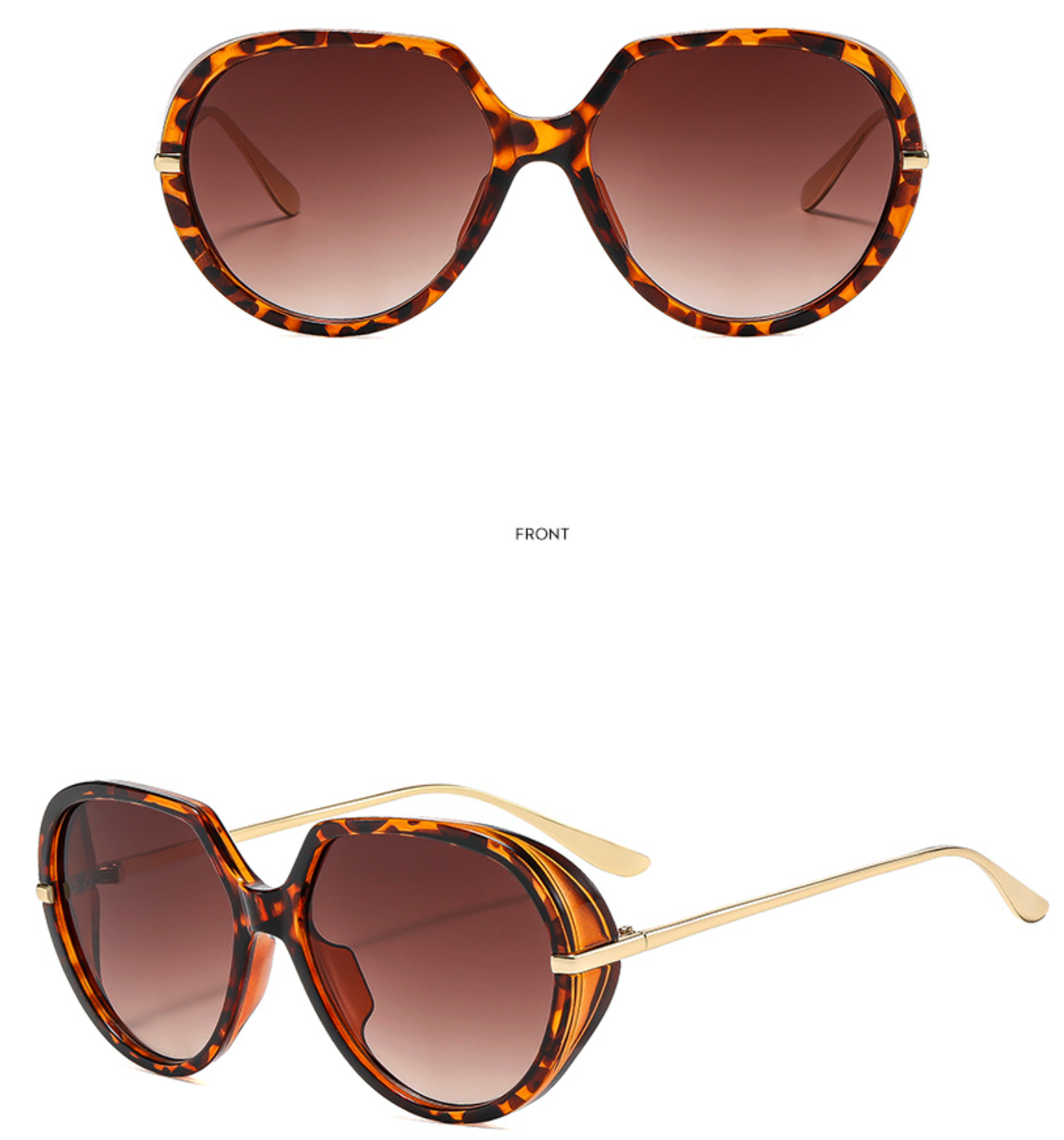 No.024: Oversized Retro Oval Casual and Daily Sunglasses