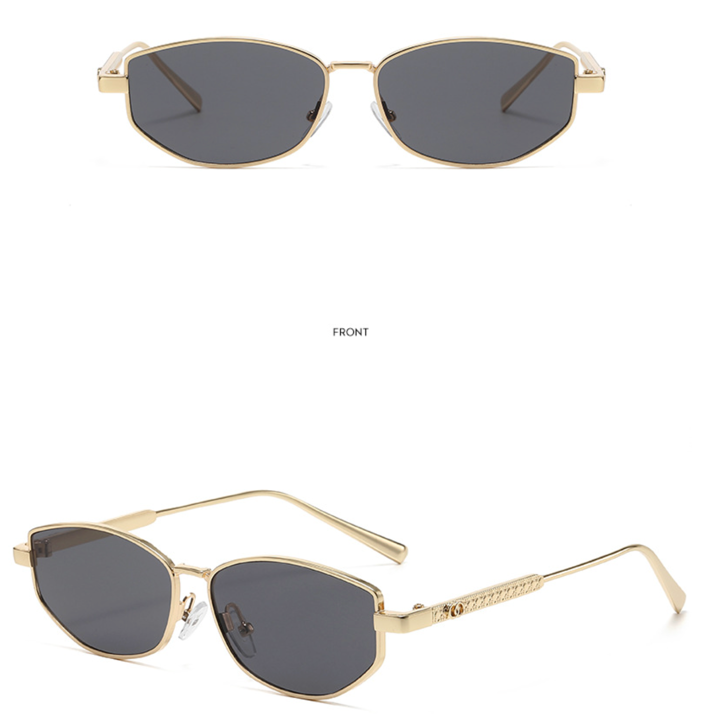 No.025: Oversized Retro Oval Sunglasses