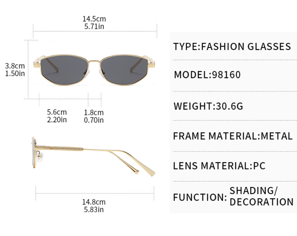 No.025: Oversized Retro Oval Sunglasses