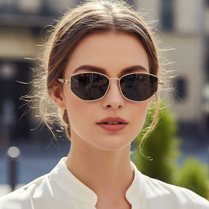 No.025: Oversized Retro Oval Sunglasses