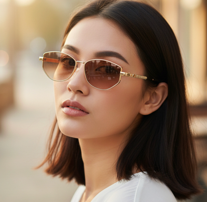No.025: Oversized Retro Oval Sunglasses