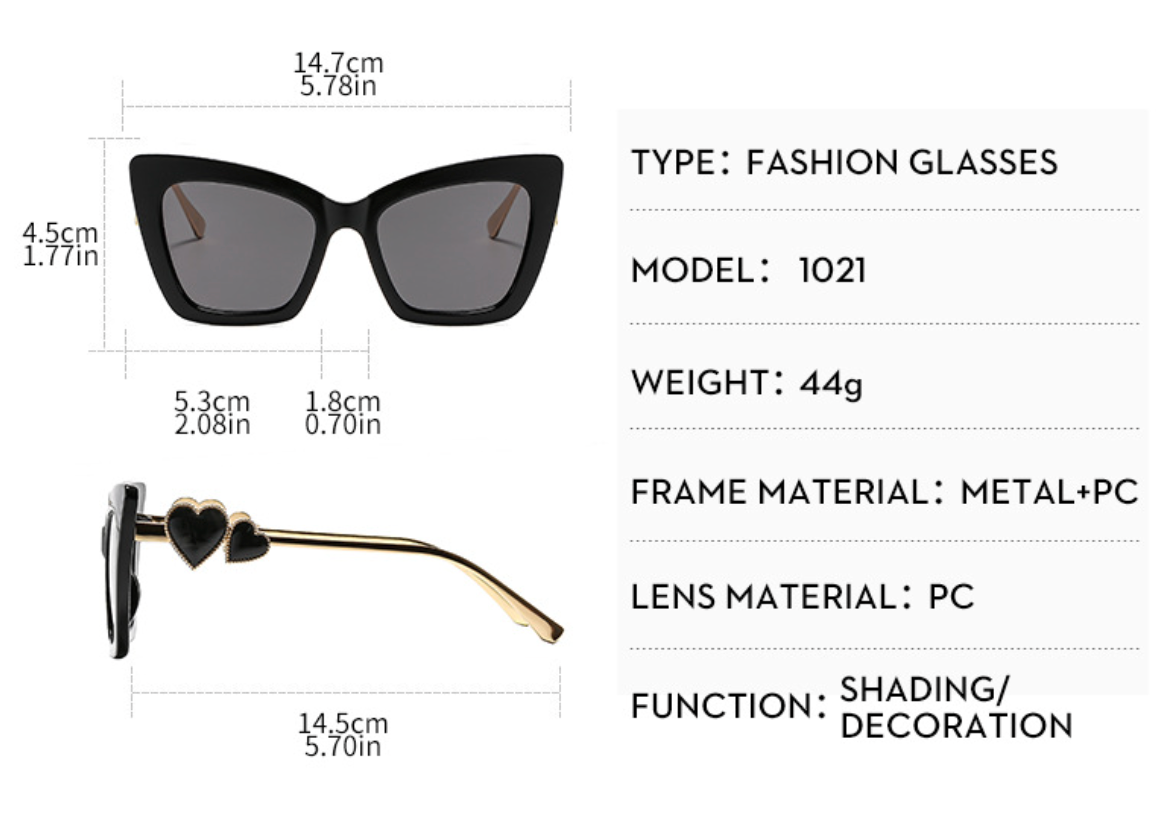 No.027: Oversized Cat-Eye Fashion and Sylish Sunglasses