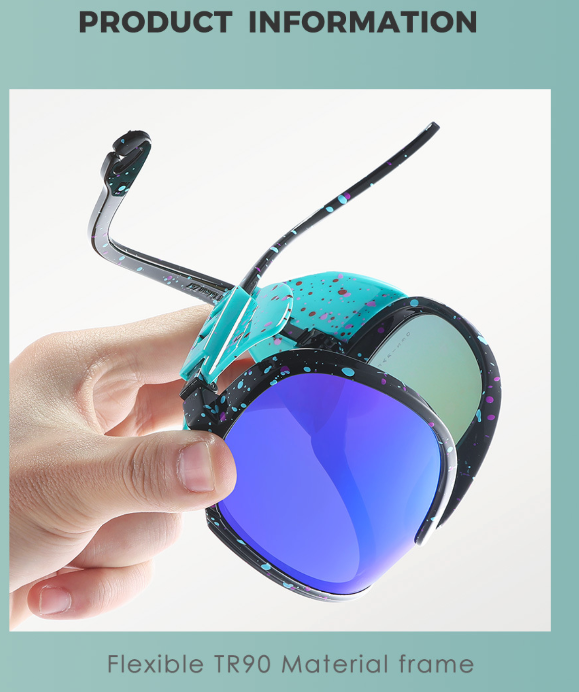 No.061 Polarized Lightweight TR90 Cycling Sport Wraparound Design Sunglasses