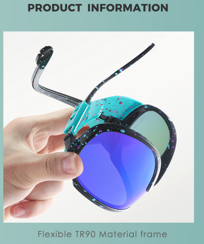 No.061 Polarized Lightweight TR90 Cycling Sport Wraparound Design Sunglasses