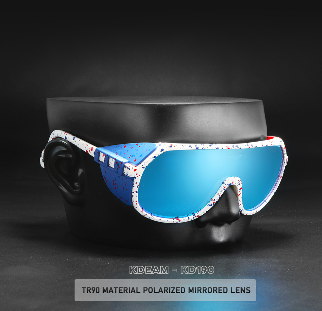 No.061 Polarized Lightweight TR90 Cycling Sport Wraparound Design Sunglasses