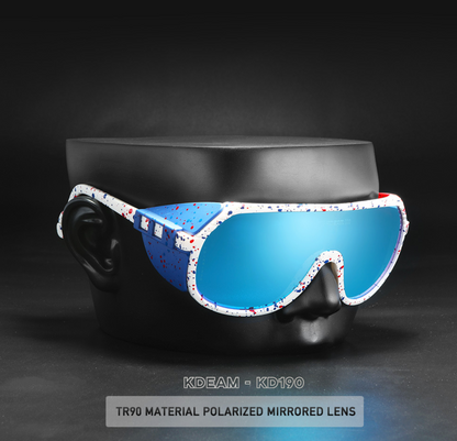 No.061 Polarized Lightweight TR90 Cycling Sport Wraparound Design Sunglasses