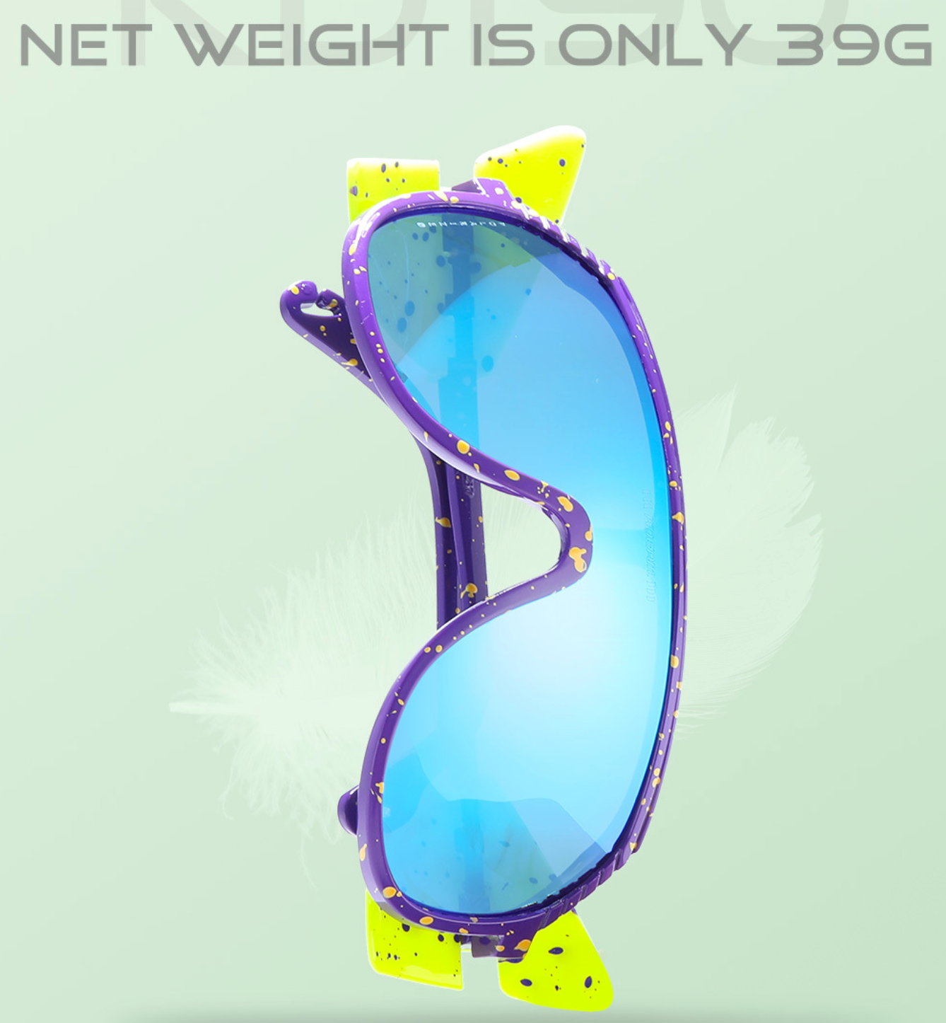 No.061 Polarized Lightweight TR90 Cycling Sport Wraparound Design Sunglasses