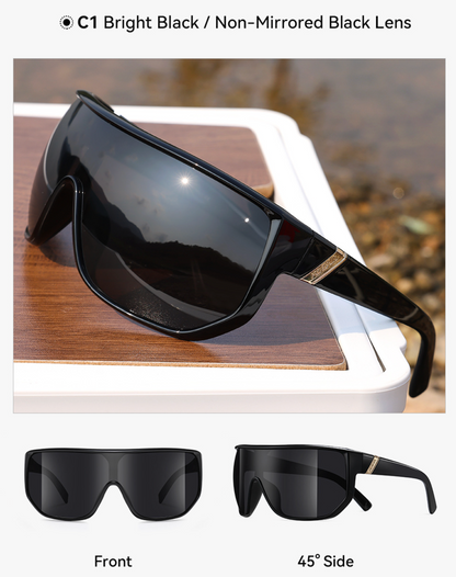 No.052 Polarized Shield Strong Sunlight Protection Modern Sunglasses