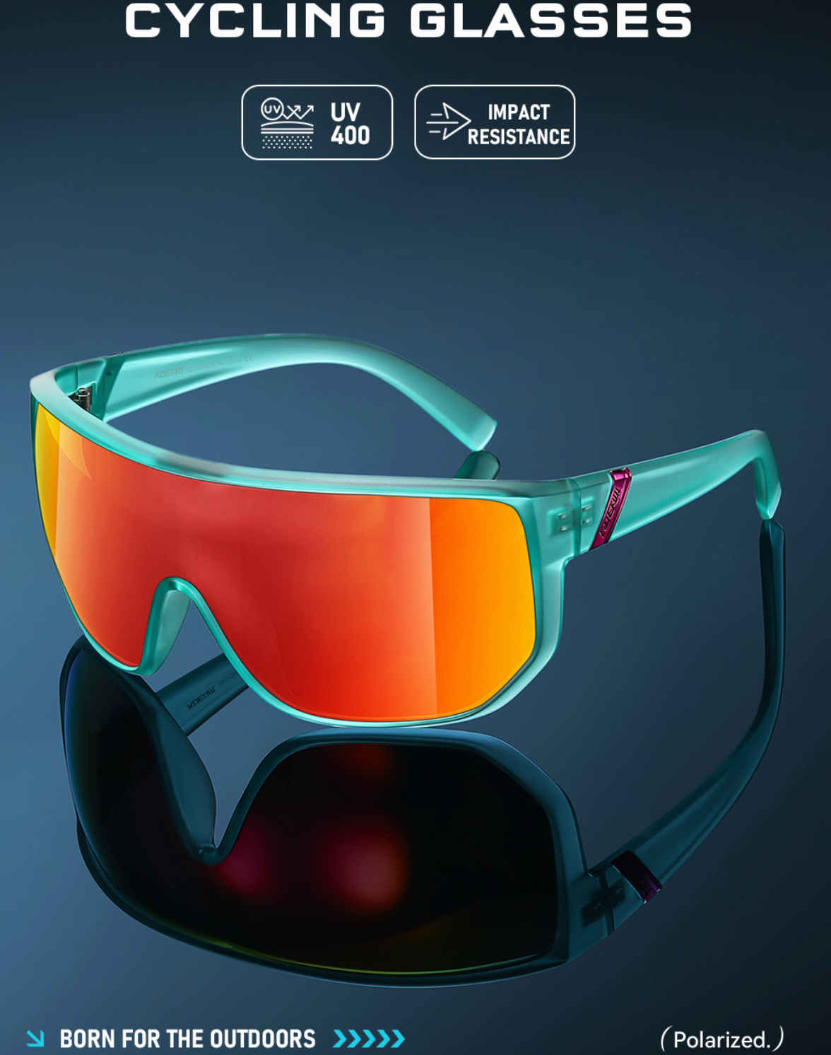 No.052 Polarized Shield Strong Sunlight Protection Modern Sunglasses