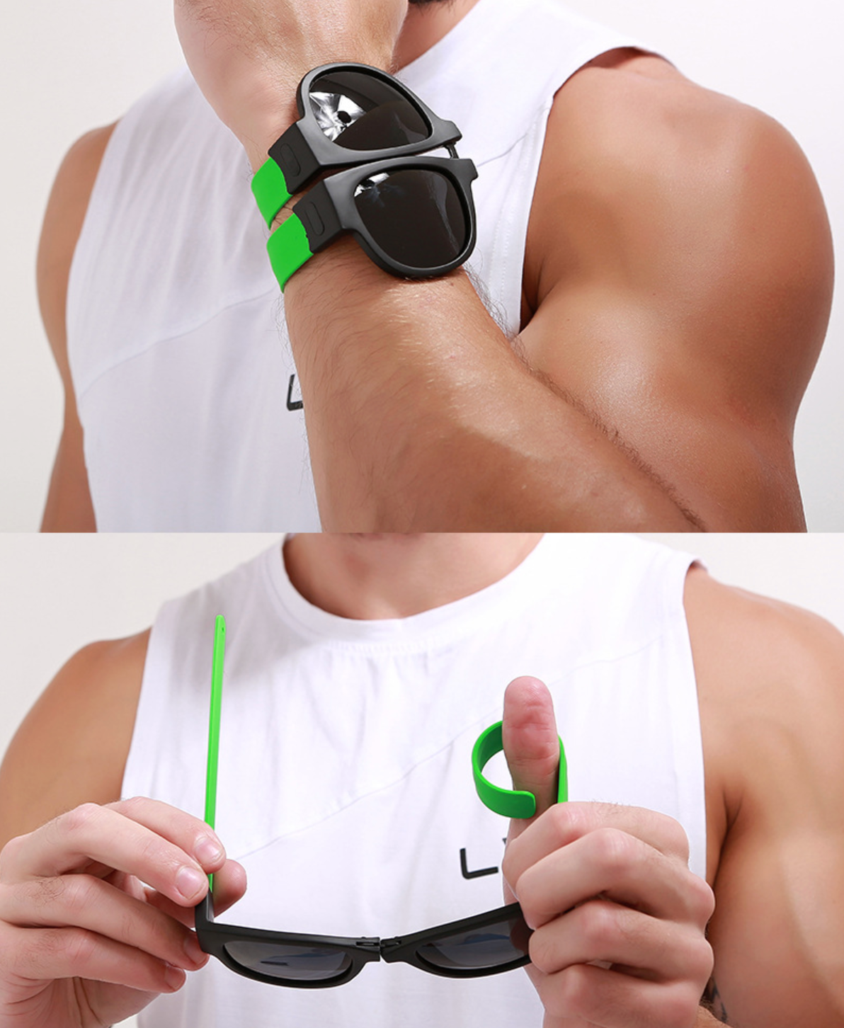 No.055 Polarized Foldable Wrist Wrap Sport Sunglasses For Easy Storage and Portability
