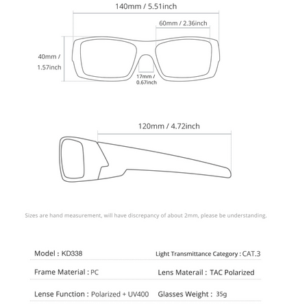 No.056 Polarized  Modern Square High Quality Cycling & Fishing Outdoor Sunglasses