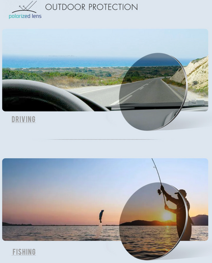 No.056 Polarized  Modern Square High Quality Cycling & Fishing Outdoor Sunglasses