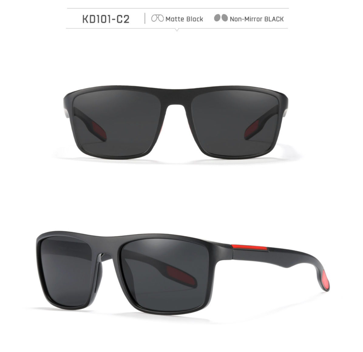 No.057 Polarized Stylish Square Outdoor Activities and Daily Wear Sunglasses