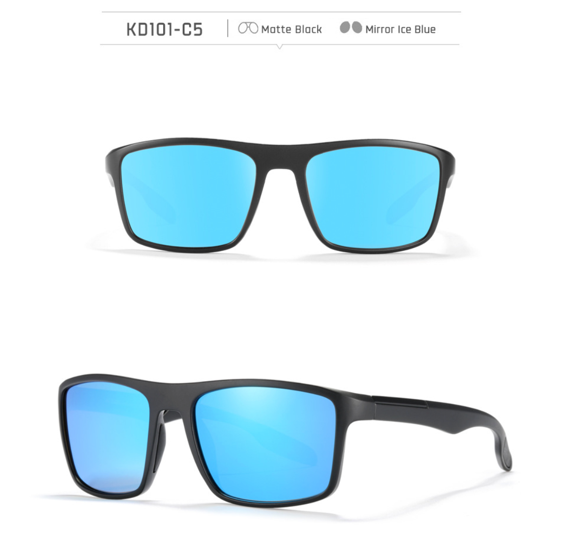 No.057 Polarized Stylish Square Outdoor Activities and Daily Wear Sunglasses