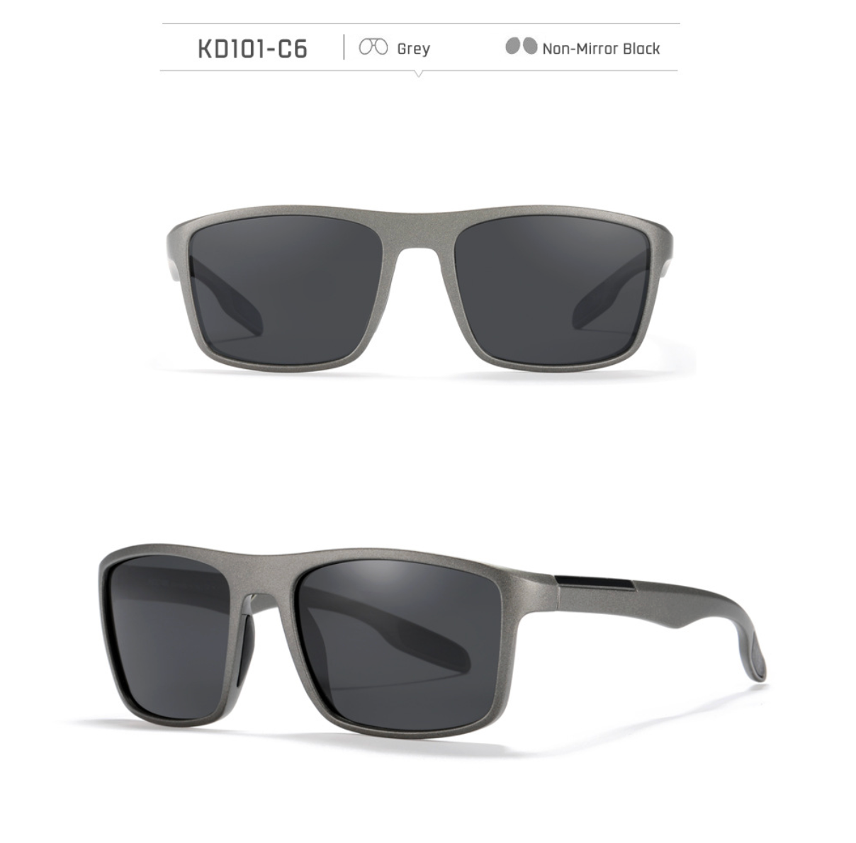 No.057 Polarized Stylish Square Outdoor Activities and Daily Wear Sunglasses