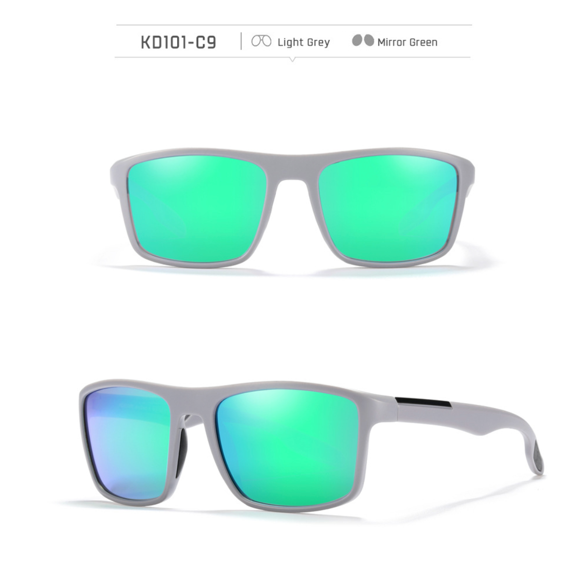 No.057 Polarized Stylish Square Outdoor Activities and Daily Wear Sunglasses