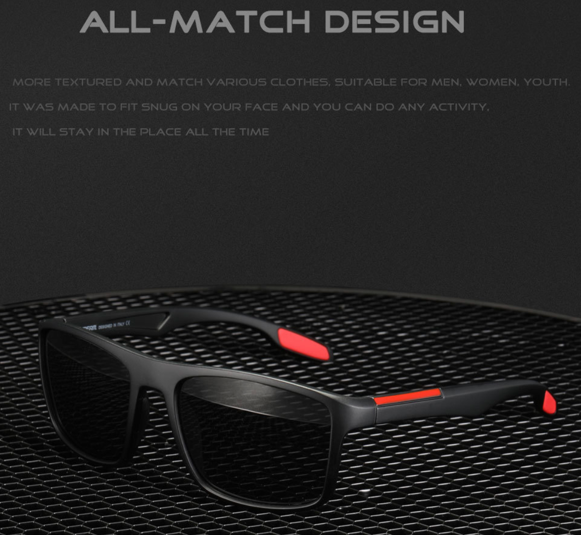 No.057 Polarized Stylish Square Outdoor Activities and Daily Wear Sunglasses
