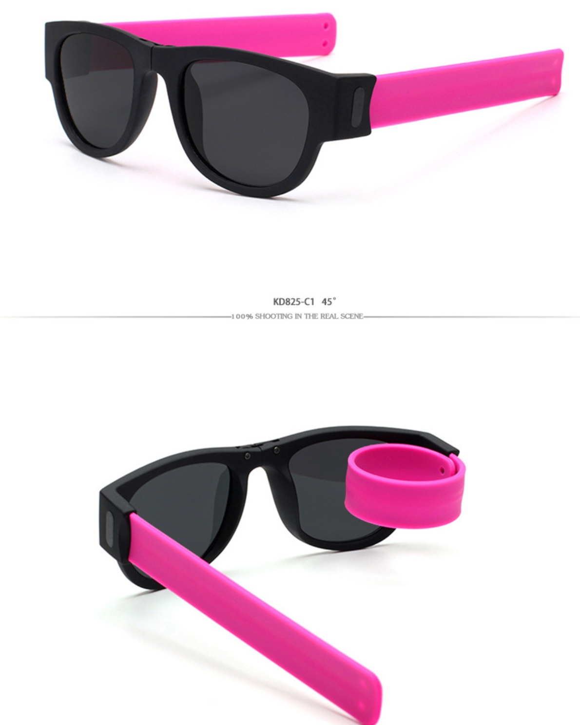 No.055 Polarized Foldable Wrist Wrap Sport Sunglasses For Easy Storage and Portability