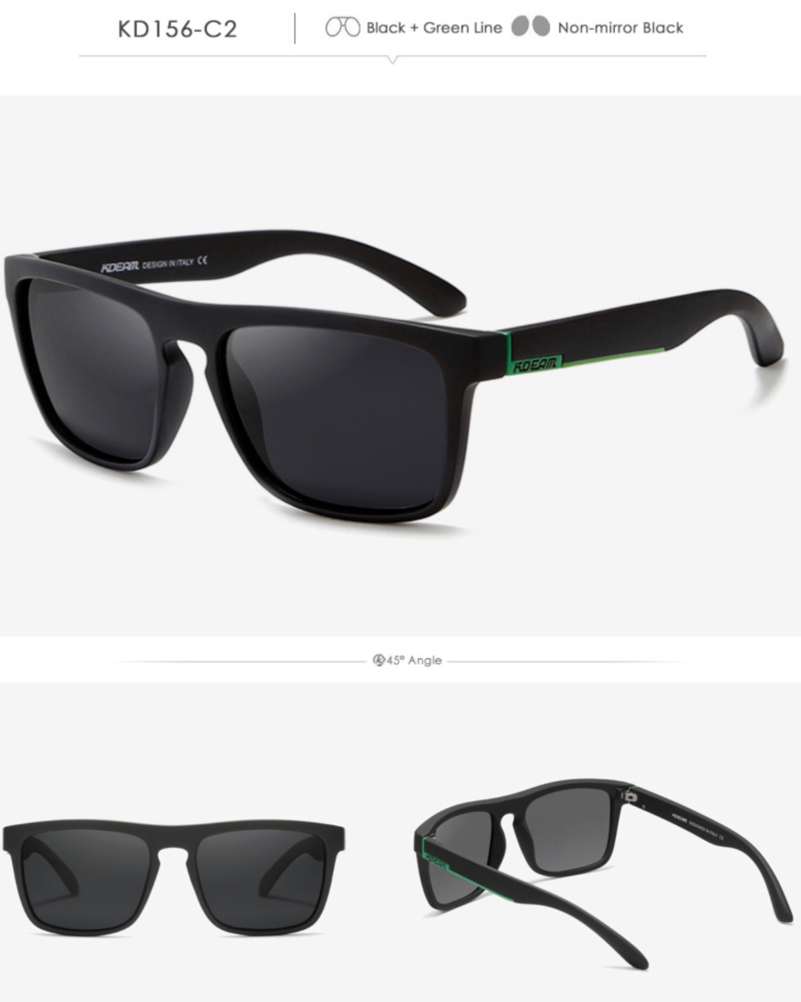 No.053 TAC Polarized & Photochromic Driving Square Outdoor Sports Sunglasses
