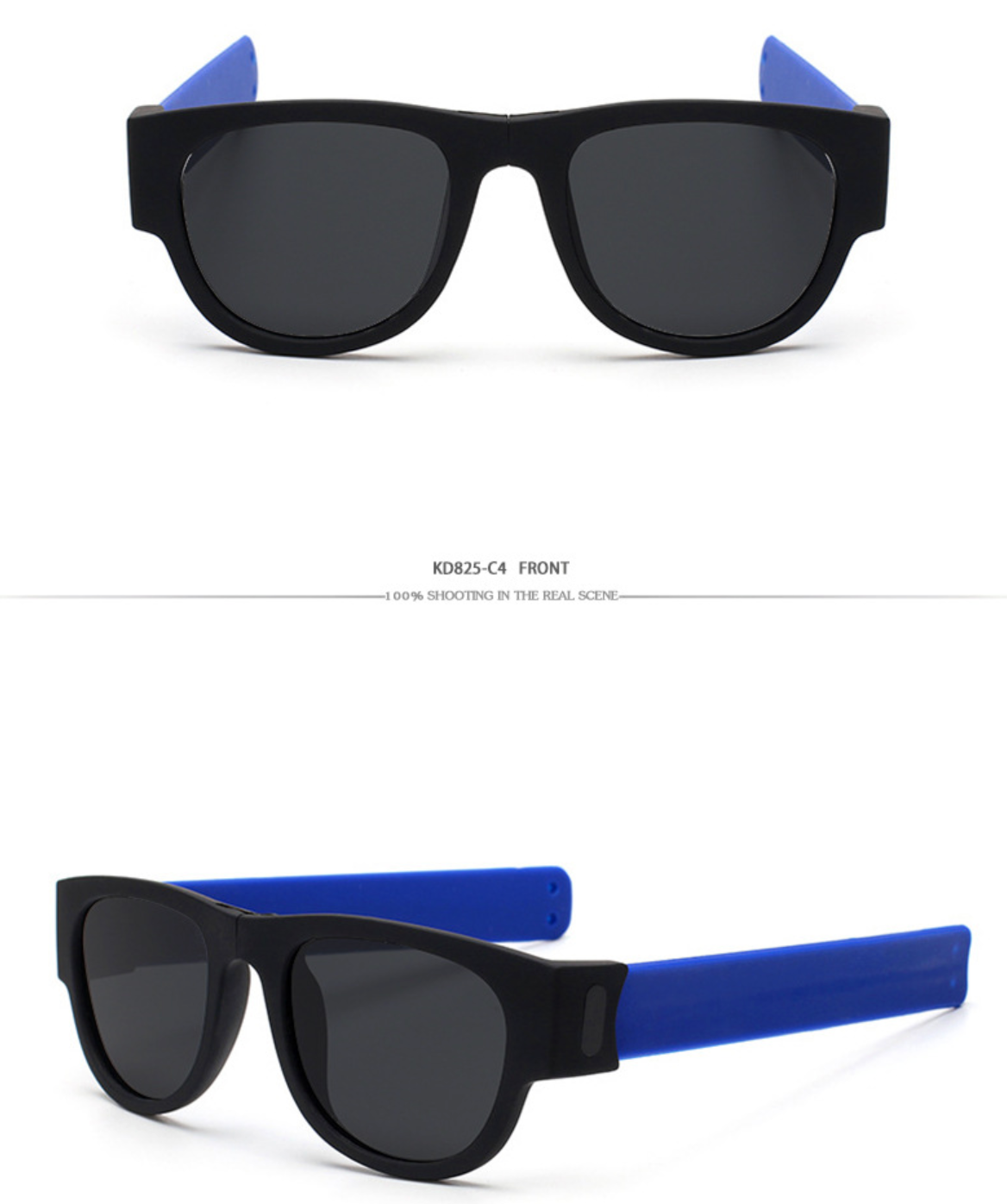 No.055 Polarized Foldable Wrist Wrap Sport Sunglasses For Easy Storage and Portability