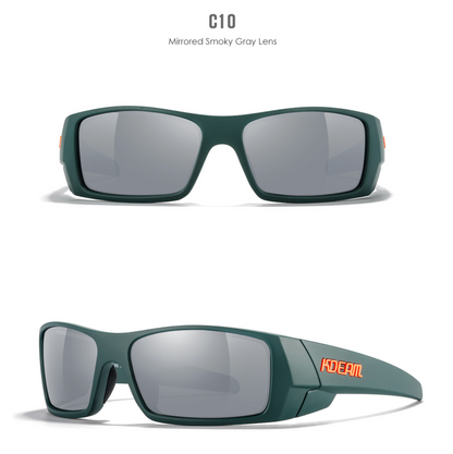 No.056 Polarized  Modern Square High Quality Cycling & Fishing Outdoor Sunglasses
