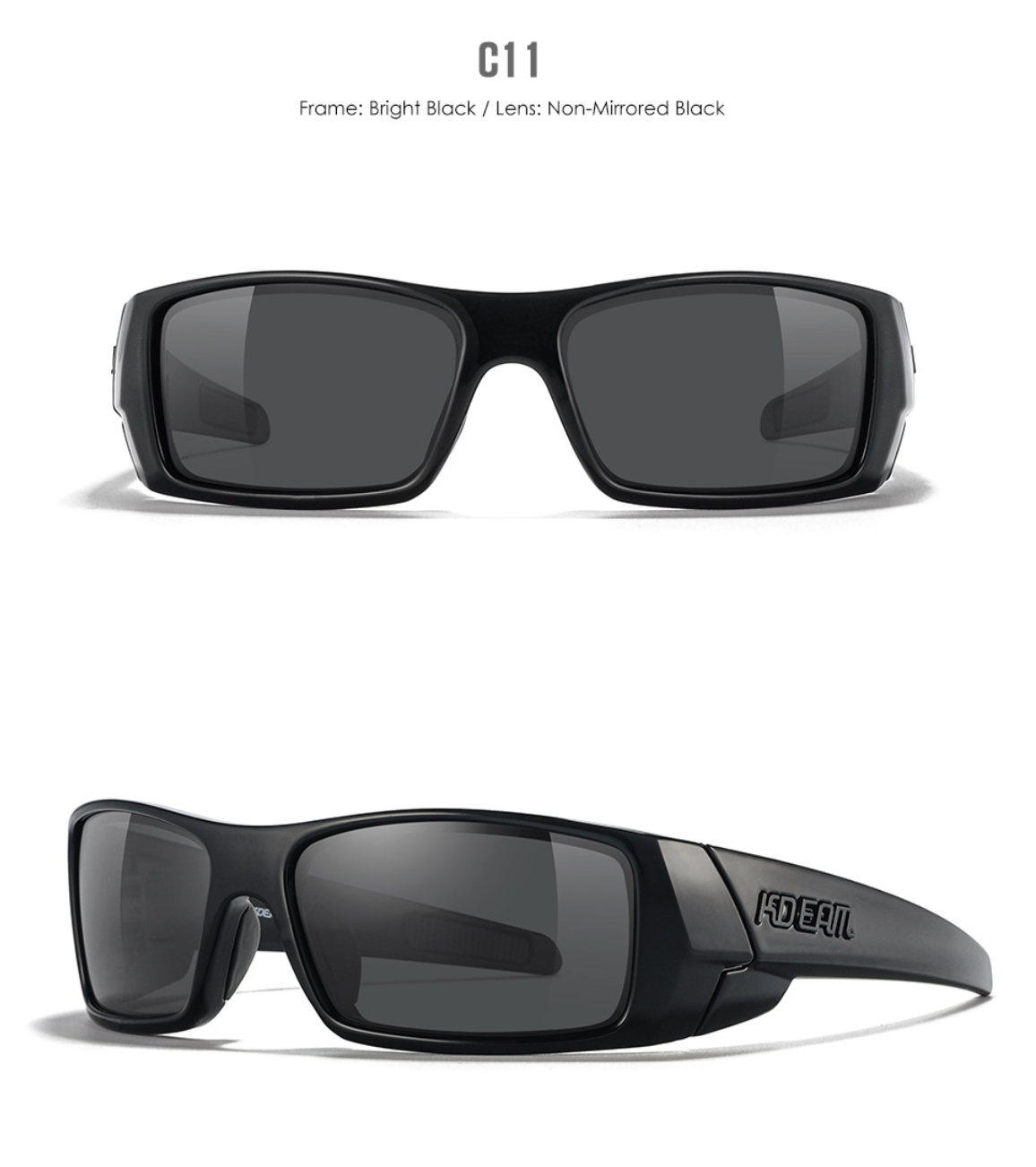 No.056 Polarized  Modern Square High Quality Cycling & Fishing Outdoor Sunglasses