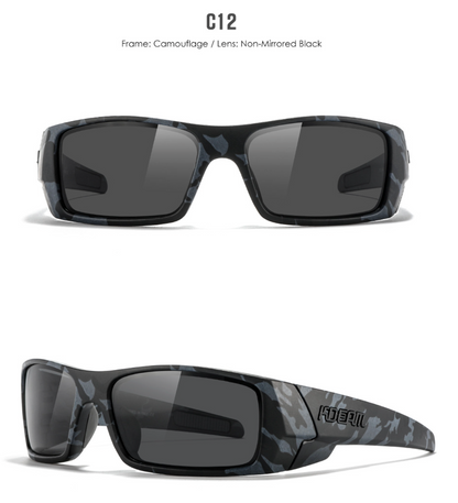 No.056 Polarized  Modern Square High Quality Cycling & Fishing Outdoor Sunglasses