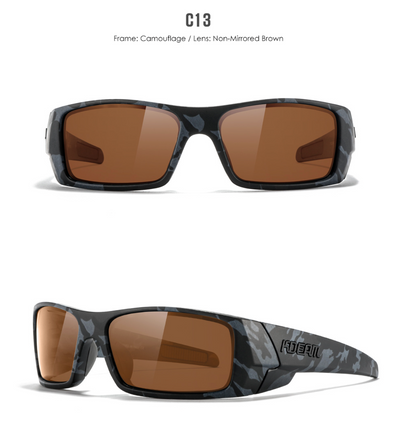 No.056 Polarized  Modern Square High Quality Cycling & Fishing Outdoor Sunglasses