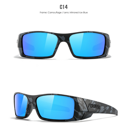 No.056 Polarized  Modern Square High Quality Cycling & Fishing Outdoor Sunglasses