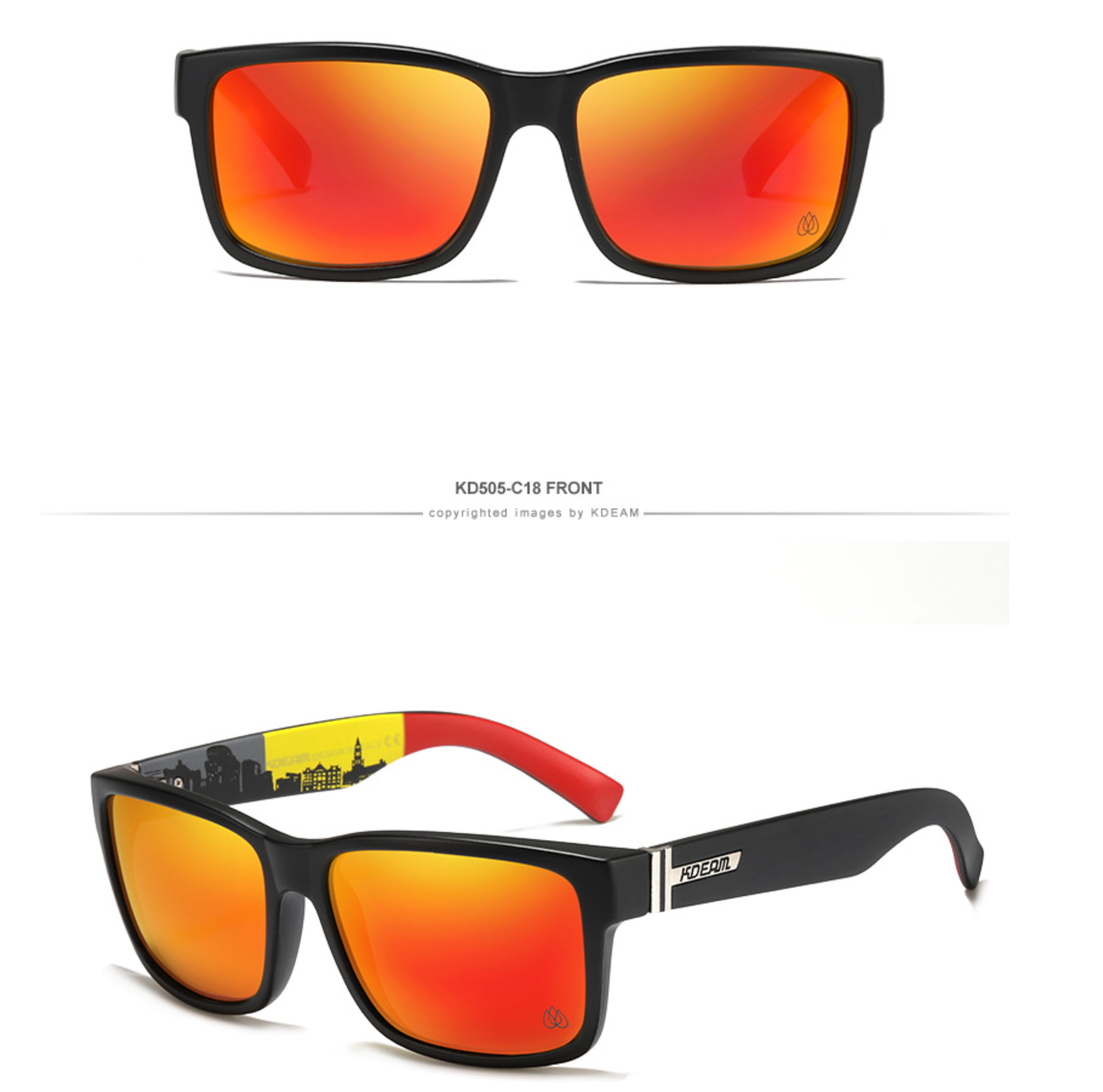 No.058 Polarized Stylish and Colorful Mirrored Outdoor Sport Sunglasses