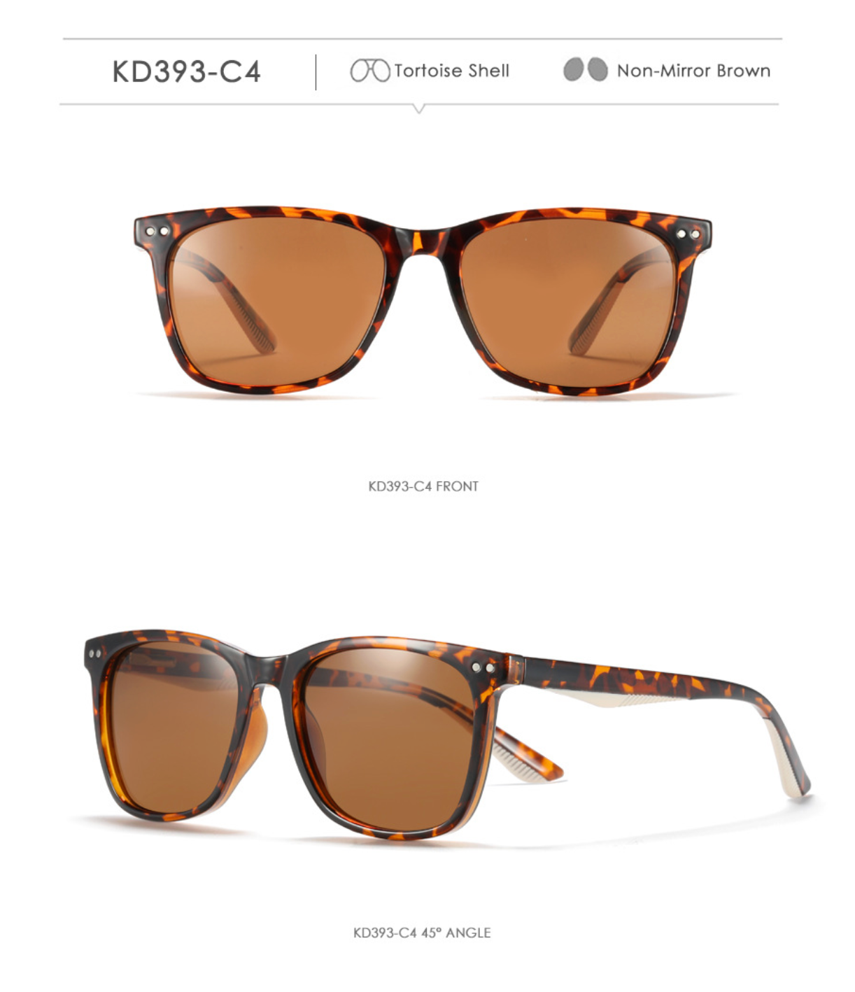 No.062 Polarized TR90 Clean and Simple Design Travel, Outdoor Activities Sunglasses