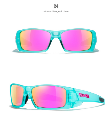 No.056 Polarized  Modern Square High Quality Cycling & Fishing Outdoor Sunglasses