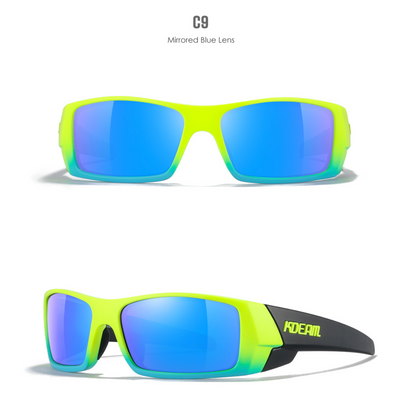 No.056 Polarized  Modern Square High Quality Cycling & Fishing Outdoor Sunglasses