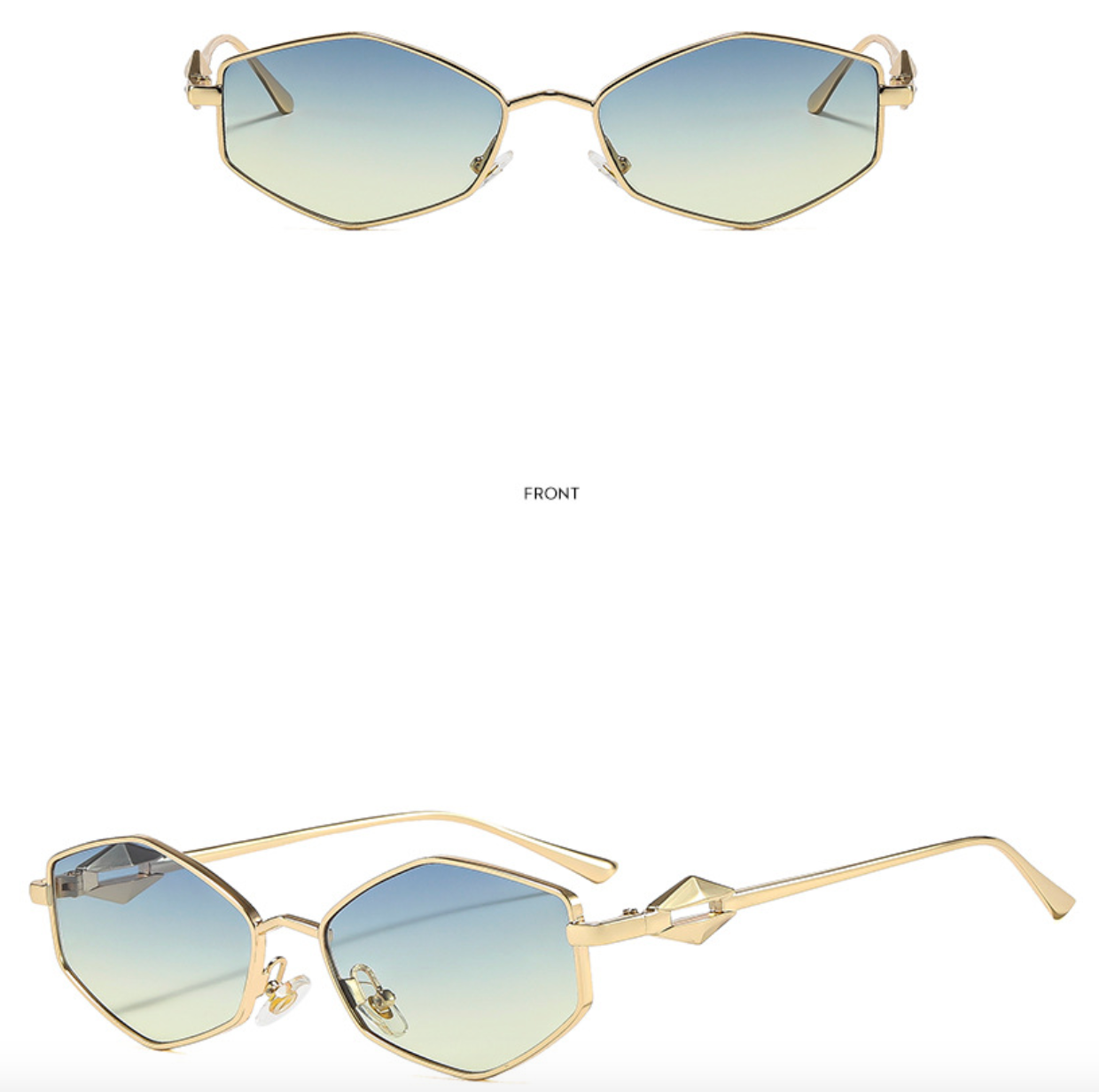 No.013: Hexagon Metal Sunglasses